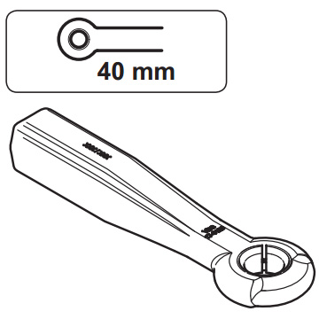 Вварная серьга D40 (схема)